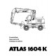 Atlas 1604 K Serie 167 Parts Manual